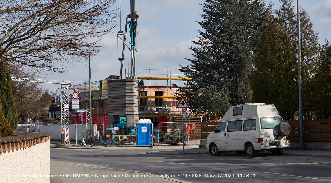 07.03.2023 - Baustelle Niederalmstrasse 16 in Neuperlach